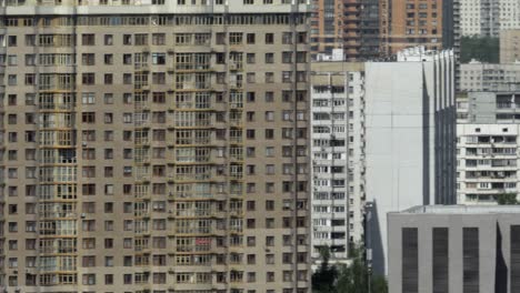 Moscow-cityscape-with-highrise-apartment-houses-Russia