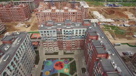An-aerial-view-of-a-construction-area-in-a-residential-buildings-complex