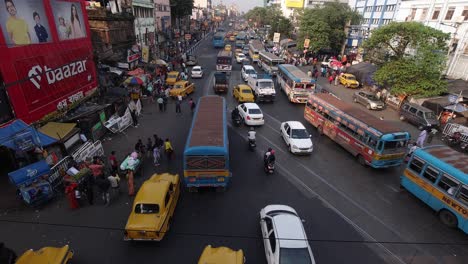 Stock-footage-of-Kolkata-street-and-city-and-people