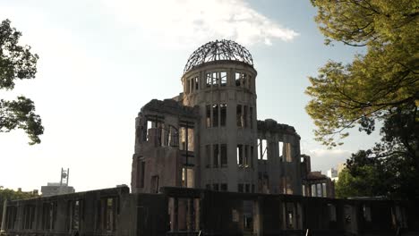 Genbaku-Kuppel-Während-Der-Goldenen-Stunde-In-Hiroshima