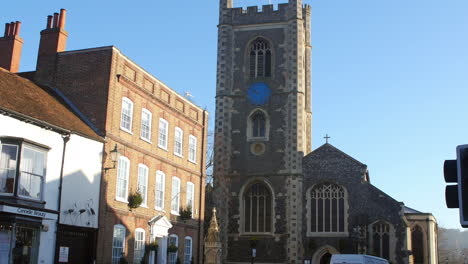 Exterior-Of-St-Mary's-Church-In-Henley-On-Thames