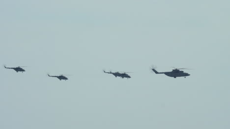 Helicopters-on-Victory-Day-in-Moscow-Russia