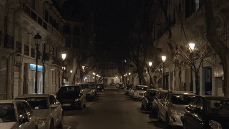 Quiet-street-in-night-Venice-Italy