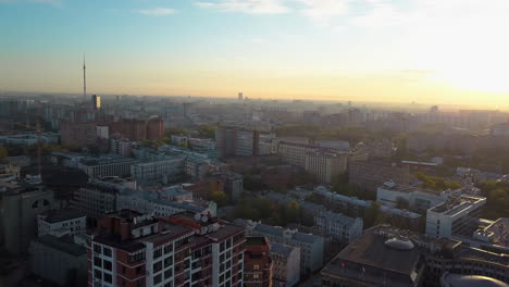 Vista-Aérea-De-Moscú-Al-Amanecer-Rusia