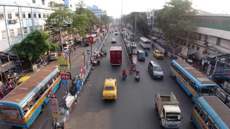 Stock-footage-of-Kolkata-street-road-and-working-people