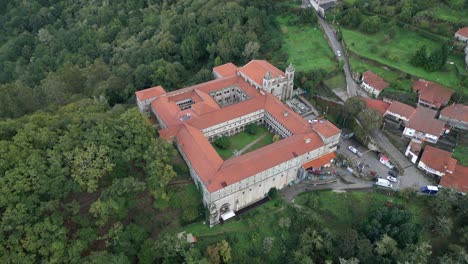 Santo-Estevo-Monastery-On-Drone-Footage