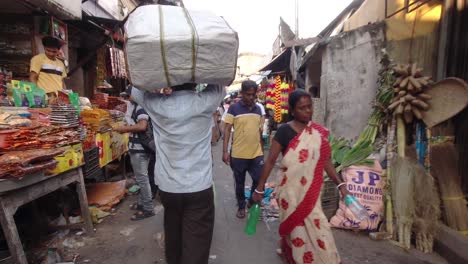 Stock-footage-of-Kolkata-street-road-and-working-people