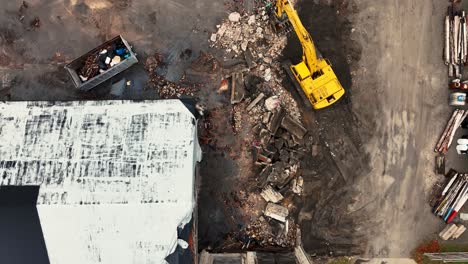 Direct-aerial-view-of-the-rubble-before-tilting-away