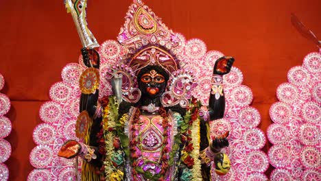 Diwali-is-one-of-the-biggest-festival-in-India,-Kali,-one-of-the-deities-of-Hindus,-is-worshiped-in-this-festival