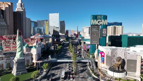 Las-Vegas-Boulevard-En-Las-Vegas-En-Nevada-Estados-Unidos