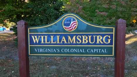 Williamsburg-sign.-Virginia's-Colonial-Capital.-Aerial-view