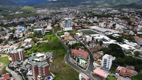 Tegucigalpa-Honduras-Lateinamerika-Luftdrohne-Stadtansicht