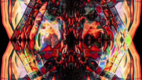 Bunte-Kaleidoskop-Fraktalzusammenfassung---Animation