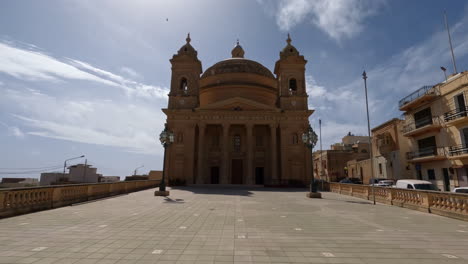 La-Iglesia-De-La-Asunción-De-La-Santísima-Virgen-María-Al-Cielo-En-Mġarr,-Malta.