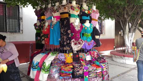 Textilstandmarkt-In-Der-Region-Chiapas-In-Mexiko
