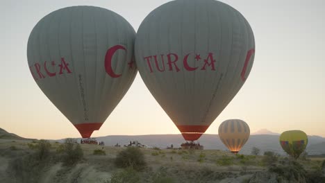 Heißluftball,-Türkische-Heißluftballons,-Bereit,-Wunschliste-Für-Touristenerlebnisse