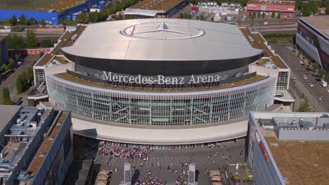 Star-of-Mercedes-Benz-Arena-city-Berlin-Germany-summer-23