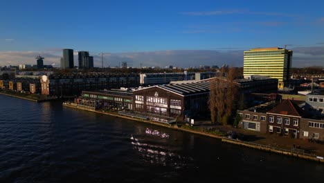 Amsterdam-Noord-industrial-Hamerkwartier-district-with-Kromhouthal-and-Holiday-Inn