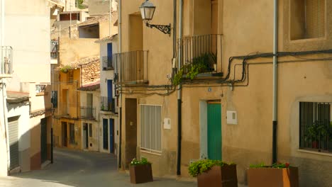 Antiguo-Y-Pintoresco-Pueblo-Tradicional-Español-En-Borriol,-Provincia-De-Castellón,-Comunidad-Valenciana,-España---Primer-Plano