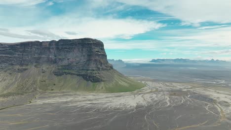Mount-Lomagnupur-In-South-Iceland---Aerial-Drone-Shot