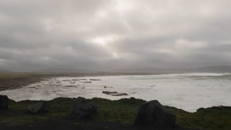 Waves-crashing-in-the-coast-of-County-Mayo-on-a-stormy-day