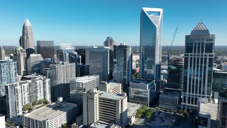 Moderne-Skyline-In-Charlotte,-North-Carolina