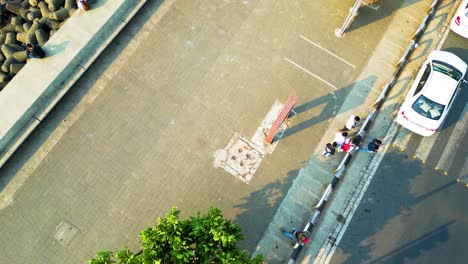 Chhatrapati-Shivaji-Maharaj-Terminus-and-Brihanmumbai-Municipal-Corporation-Head-office-Mumbai-city-evening-and-night-aerial-view