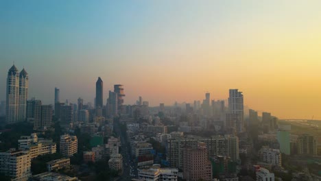 Chhatrapati-Shivaji-Maharaj-Terminus-and-Brihanmumbai-Municipal-Corporation-Head-office-Mumbai-city-evening-and-night-aerial-view