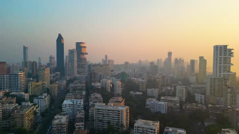 Chhatrapati-Shivaji-Maharaj-Terminus-and-Brihanmumbai-Municipal-Corporation-Head-office-Mumbai-city-evening-and-night-aerial-view