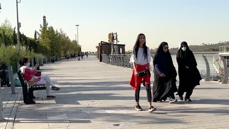 Frauen-Im-Iran-Kämpfen-Für-Den-Hijab,-Die-Körper--Und-Kopfbehaarung-Frei-Und-Friedlich.-In-Teheran-Leben-Muslimische-Menschen-In-Frieden-Zusammen-Und-Werden-Die-Regierung-Los,-Um-Dem-Kommunismus-Gesetze-Und-Strafen-Aufzuzwingen