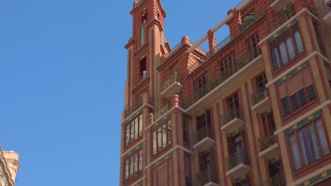 Low-angle-shot-of-Valencia-City-Hall-in-Spain