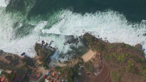 Aerial-view-of-tropical-beach-of-Indonesia