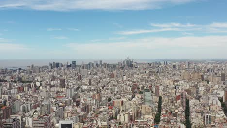 Eine-Atemberaubende-Luftaufnahme-Zeigt-Die-Weitläufige-Skyline-Von-Buenos-Aires-Unter-Einem-Klaren-Blauen-Himmel
