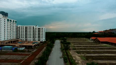 This-abandoned-water-theme-park-was-open-for-the-last-five-years-and-now-it's-just-like-a-haunted-place-an-old-building-that-has-never-been-finished-project-by-a-developer