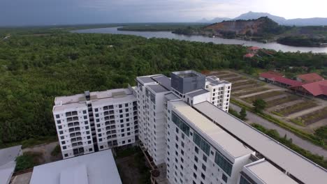 This-abandoned-water-theme-park-was-open-for-the-last-five-years-and-now-it's-just-like-a-haunted-place-an-old-building-that-has-never-been-finished-project-by-a-developer