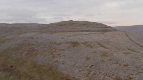 Aerial-view-of-a-rocky-mountain-in-The-Burren