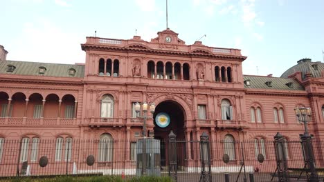 Präsidentenhaus-Der-Regierung,-Casa-Rosada,-Rosafarbenes-Haus,-Stadt-Buenos-Aires,-Argentinien