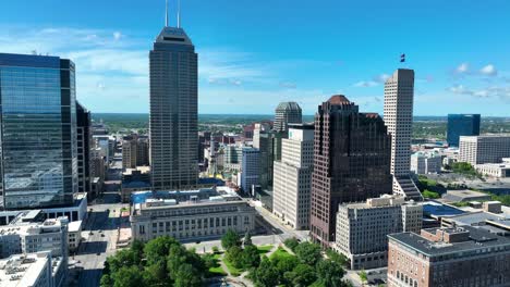 Downtown-Indianapolis-on-a-beautiful-summer-day