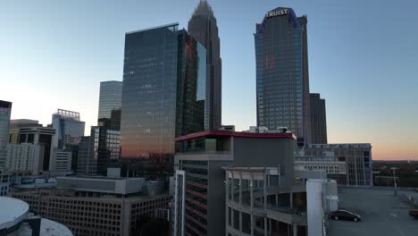 Skyline-Von-Charlotte-Bei-Sonnenuntergang