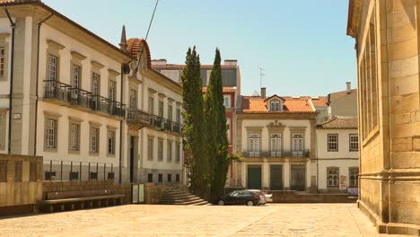 Tribunal-Do-Trabalho-In-Der-Altstadt-Von-Braga-In-Portugal