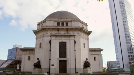 Exterior-Of-The-Hall-Of-Memory-War-Memorial-In-Birmingham