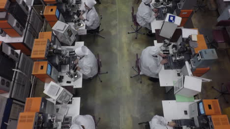 At-the-factory-of-high-sensitivity-equipment-aerial-view