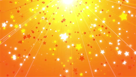 Sterne,-Heller-Hintergrund,-Orangefarbenes-Thema