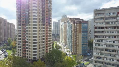 Vista-Aérea-Del-Distrito-Residencial-En-Moscú-Rusia