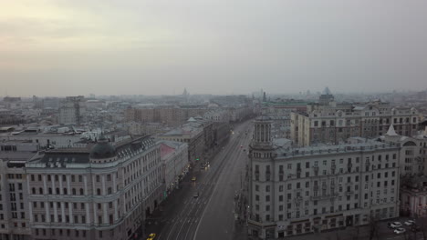 Flying-over-Moscow-city