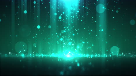 Green-Particle-Lights-Drop-Background