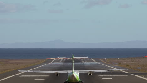Ein-Grüner-Flugzeugschwanz
