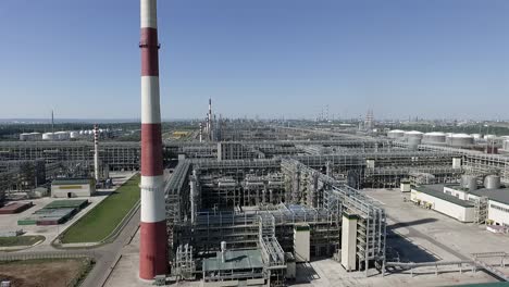 Industrial-area-with-oil-refinery-aerial-view