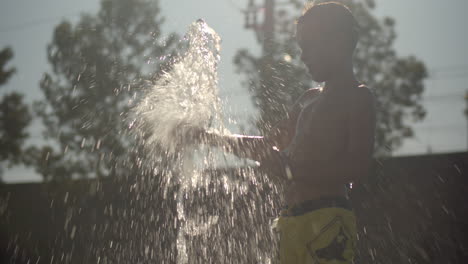 Playing-with-a-fountain