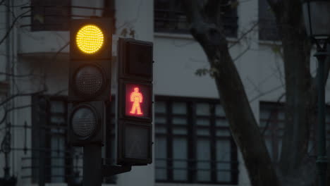 Señales-Rojas-Y-Verdes-De-Semáforos-Para-Peatones